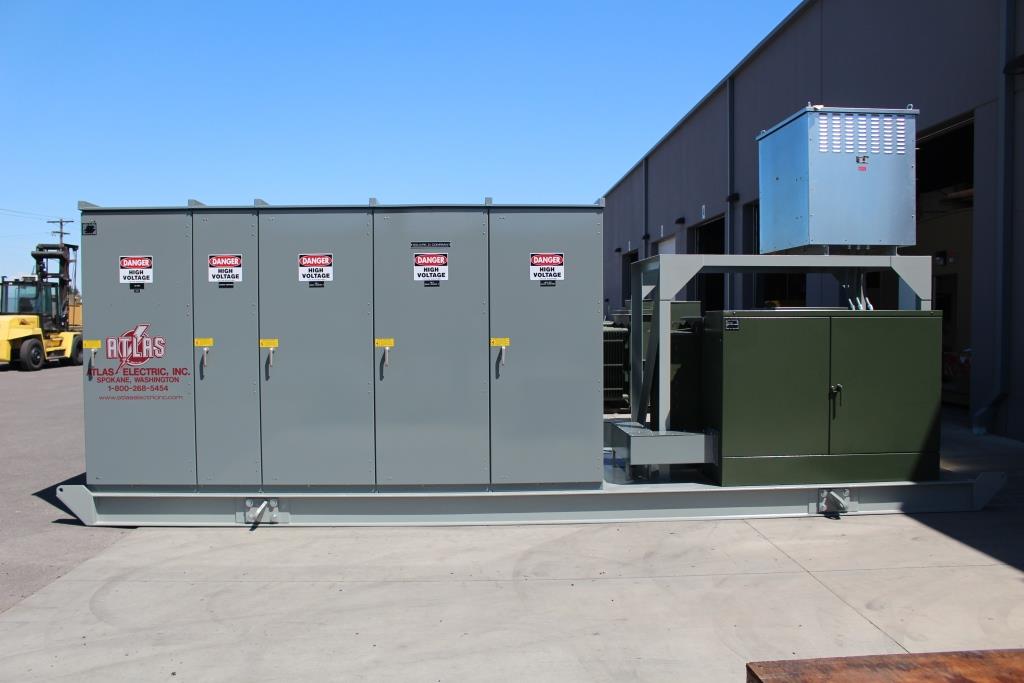 Skid Mounted Portable Unit Substation with the following major components